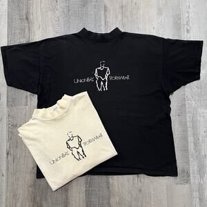 VTG Union Bay Sportswear T Shirts Black/White 80s 90s Solid Basic Casual USA